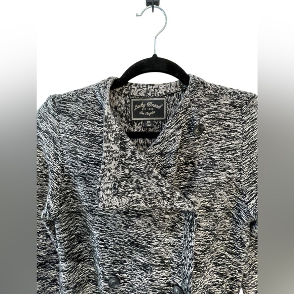 Lucky Brand black and grey button sweater size xs - Picture 2 of 5